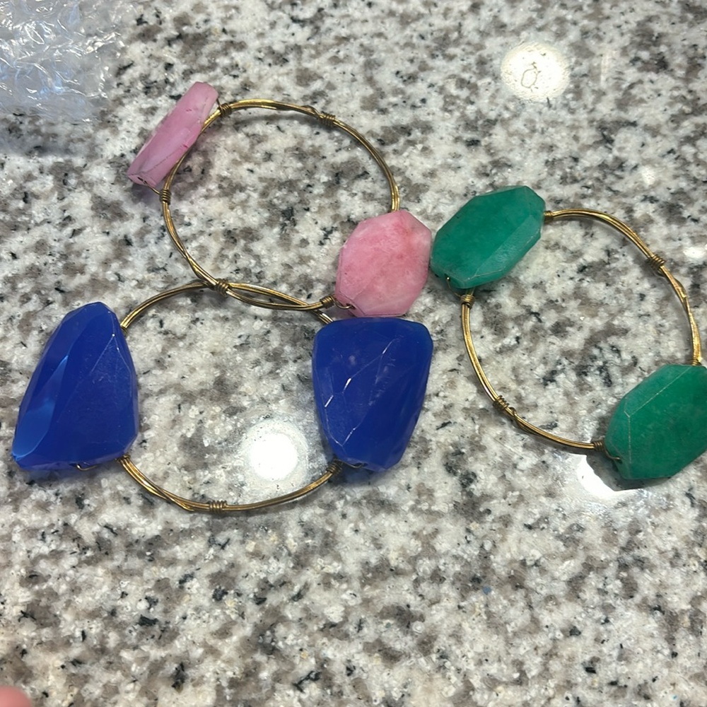 3 set of Gem Bracelets